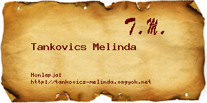 Tankovics Melinda névjegykártya