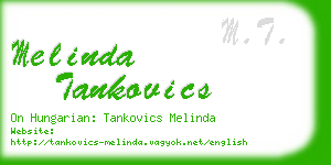 melinda tankovics business card